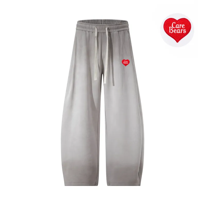 CAREBEARS Casual Pants Unisex Gray-1