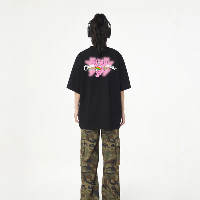 CAREBEARS T Shirt Unisex Black Print White-2