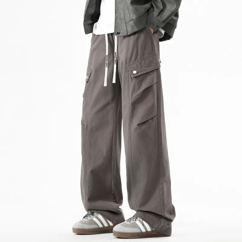 CAREBEARS Casual Pants Unisex Army Green-10