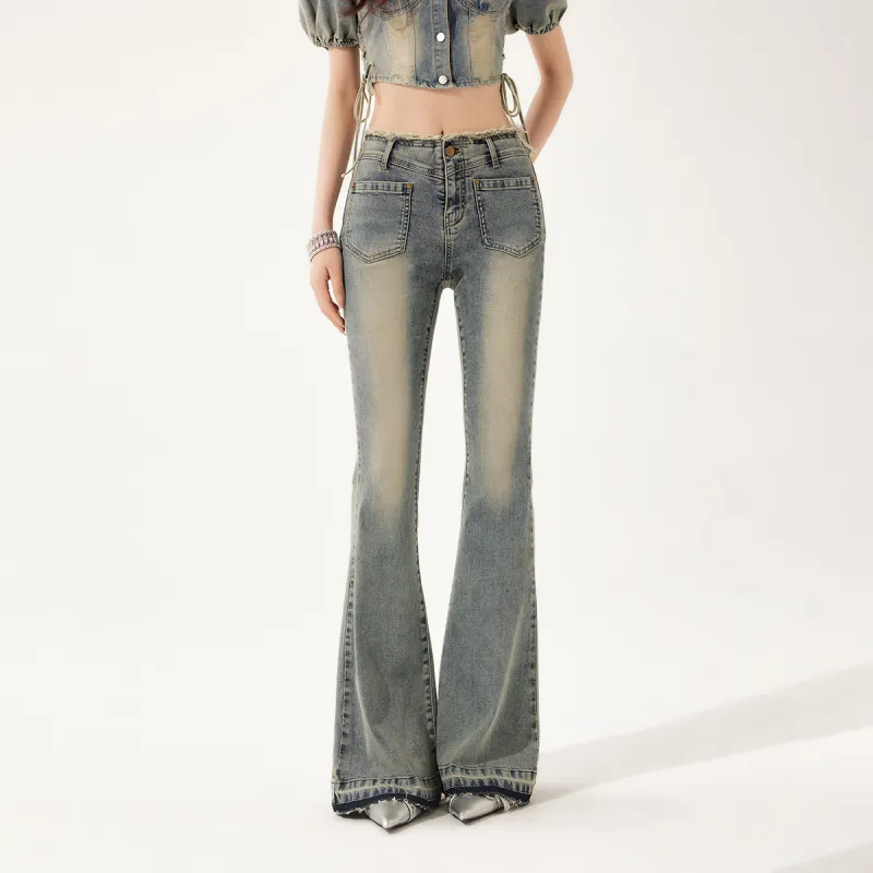 LA CRAWFISH Jeans Women's Denim Light Blue-2