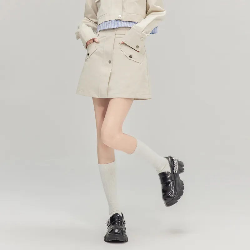 LA CRAWFISH Cargo Short Skirts Women's-3