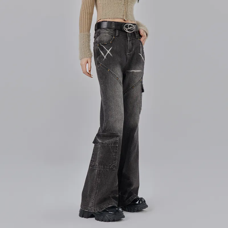 LA CRAWFISH Jeans Women's Smoky Gray-4