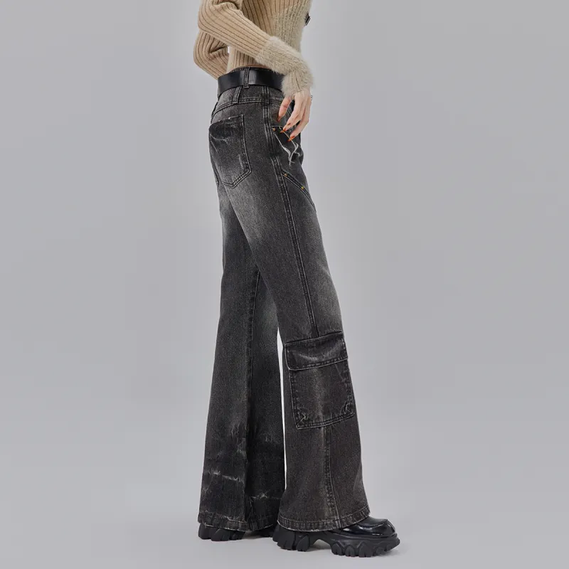 LA CRAWFISH Jeans Women's Smoky Gray-3