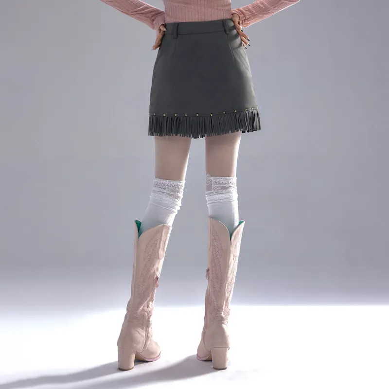 LA CRAWFISH Casual Short Skirts Women's-3