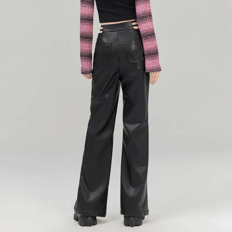 LA CRAWFISH Leather Pants Women's-10