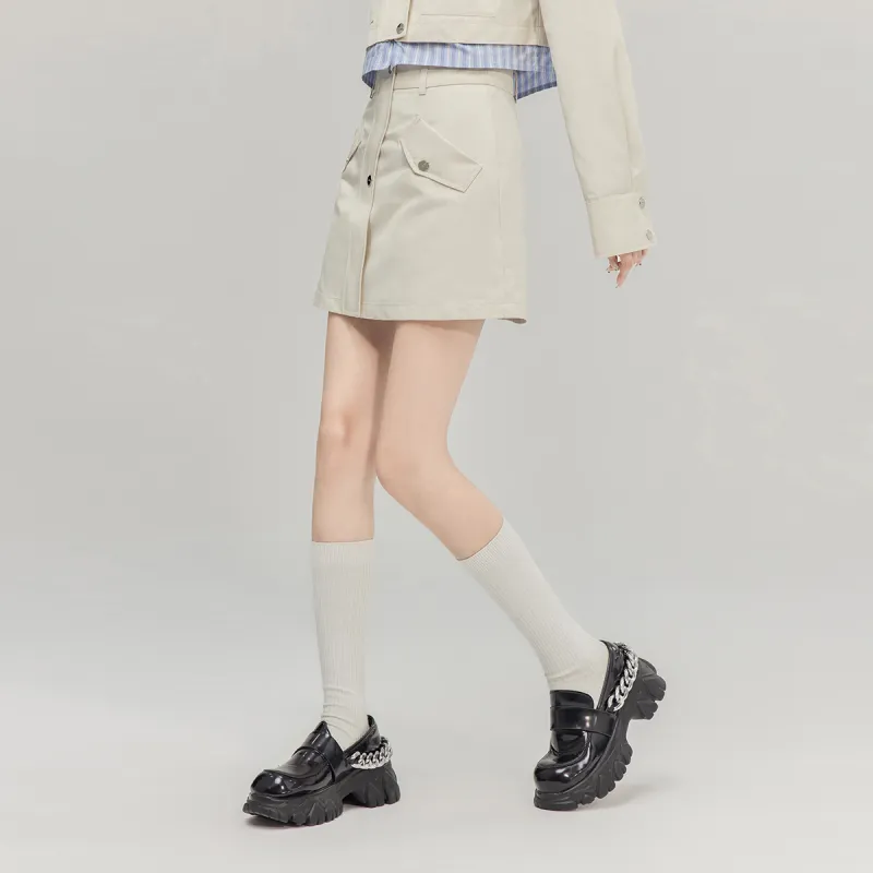 LA CRAWFISH Cargo Short Skirts Women's-5