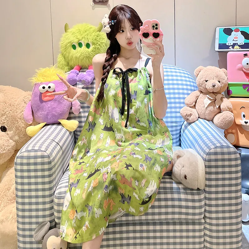 ROMANTIC·SPRING Nightgown Women's Image Color-2