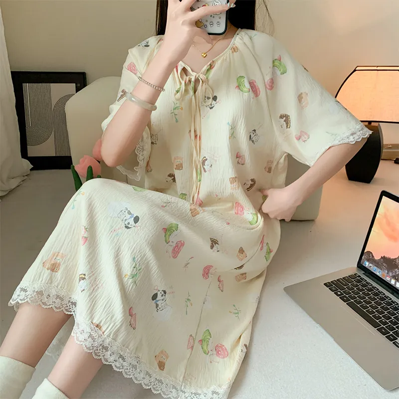 ROMANTIC·SPRING Nightgown Women's Image Color-5
