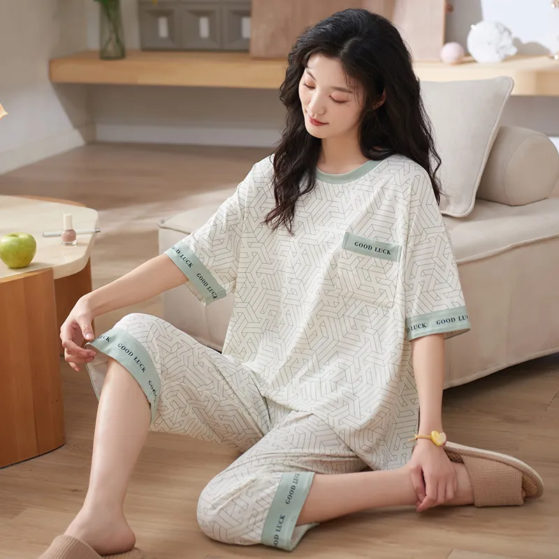 ROMANTIC·SPRING Pajama Set Women's Image Color-4