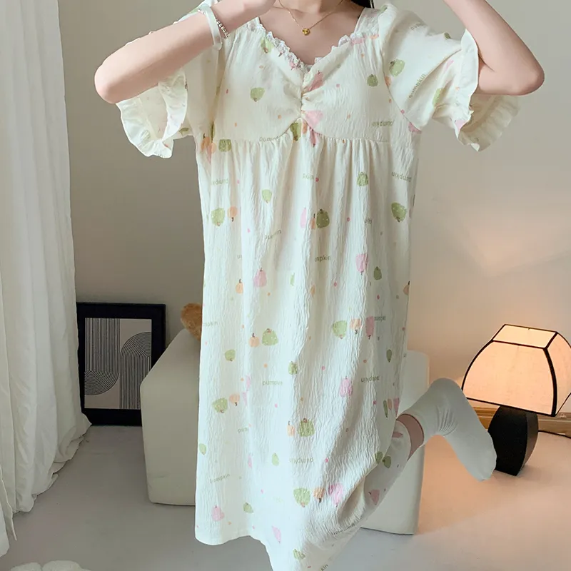 ROMANTIC·SPRING Nightgown Women's Image Color-2