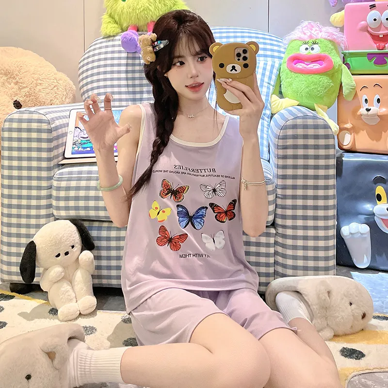 ROMANTIC·SPRING Pajama Set Women's Image Color-3