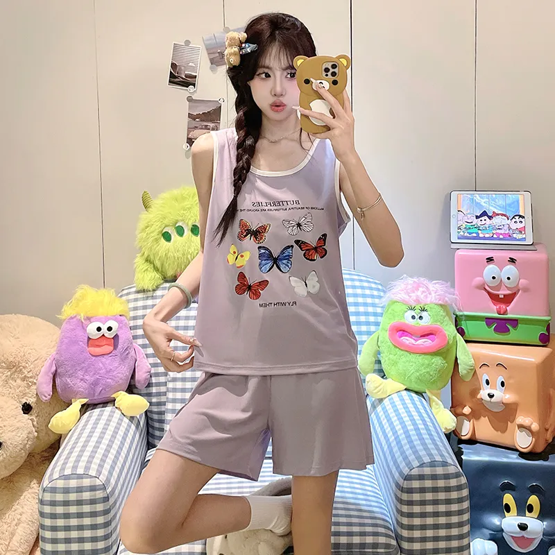 ROMANTIC·SPRING Pajama Set Women's Image Color-5