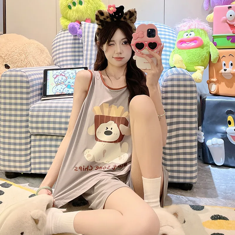 ROMANTIC·SPRING Pajama Set Women's Image Color-3