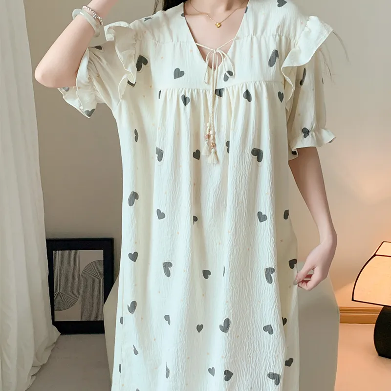 ROMANTIC·SPRING Nightgown Women's Image Color-1