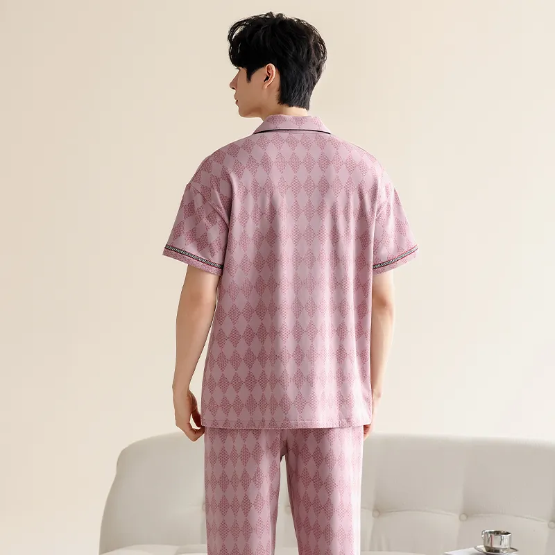 ROMANTIC·SPRING Pajama Set Men's Image Color-3