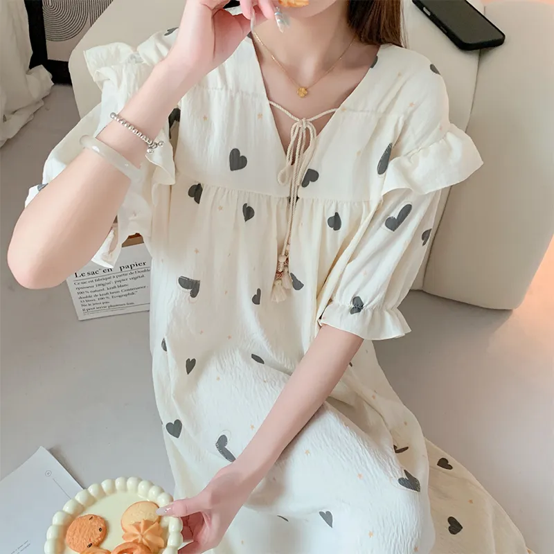 ROMANTIC·SPRING Nightgown Women's Image Color-5