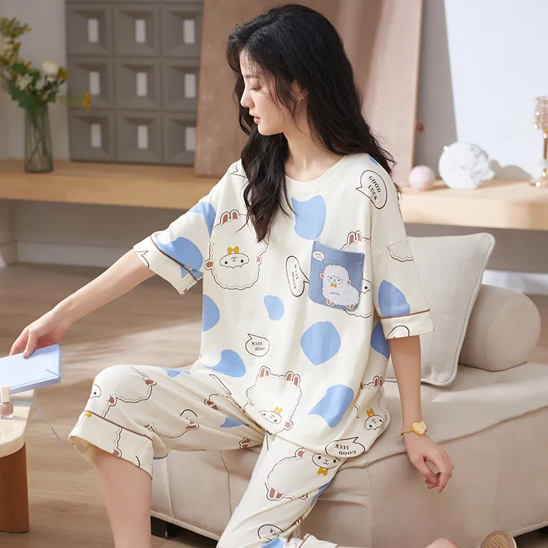 ROMANTIC·SPRING Pajama Set Women's Image Color-2
