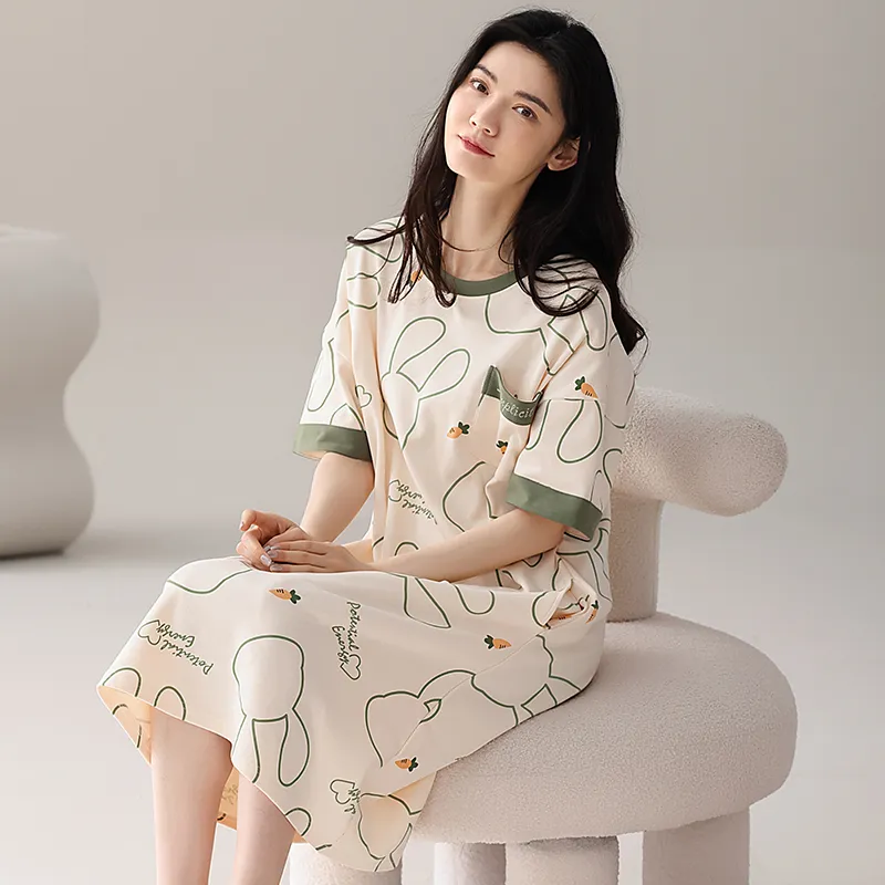 ROMANTIC·SPRING Nightgown Women's Image Color-4