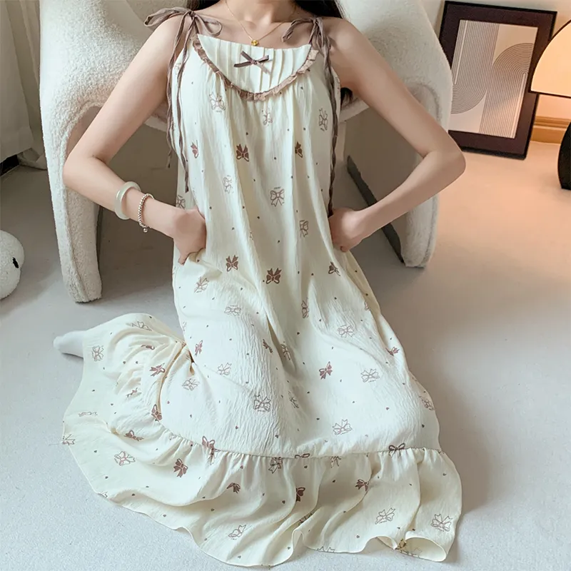 ROMANTIC·SPRING Nightgown Women's Image Color-3
