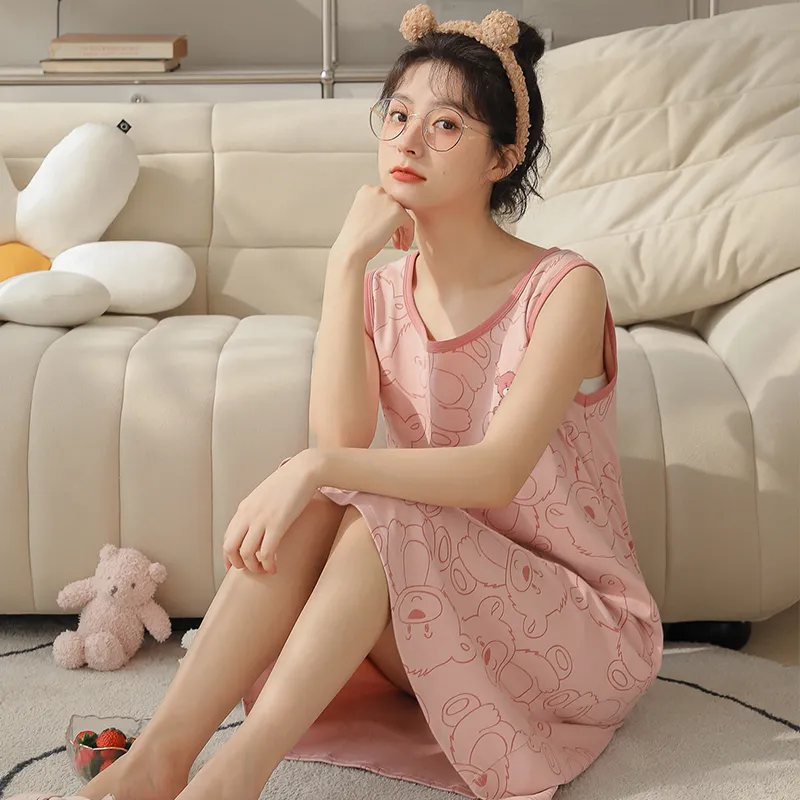 ROMANTIC·SPRING Nightgown Women's Image Color-2