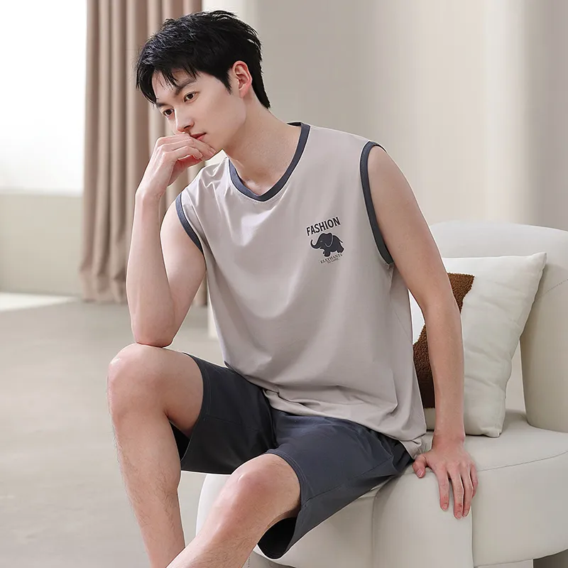 ROMANTIC·SPRING Pajama Set Men's Image Color-5