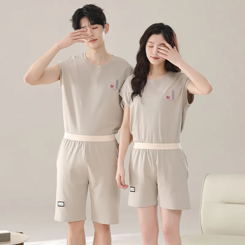 ROMANTIC·SPRING Pajama Set Unisex Image Color-4