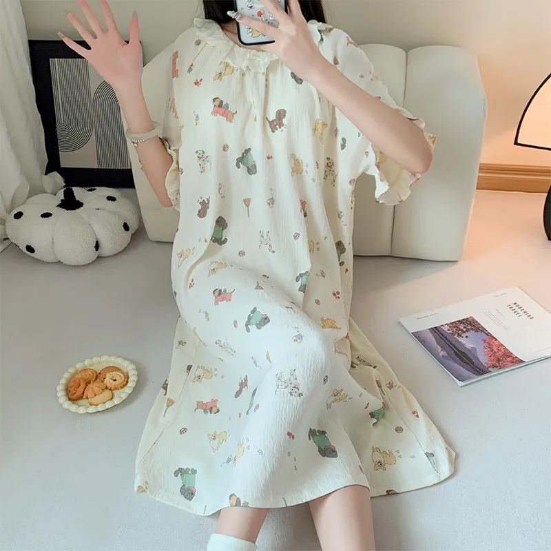 ROMANTIC·SPRING Nightgown Women's Image Color-5