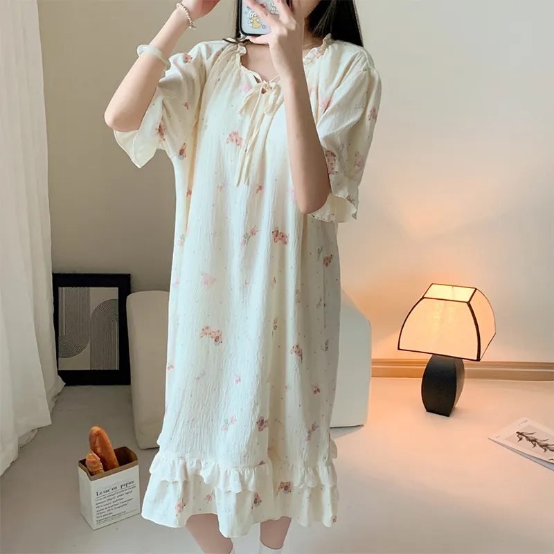 ROMANTIC·SPRING Nightgown Women's Image Color-2
