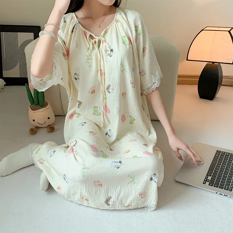 ROMANTIC·SPRING Nightgown Women's Image Color-4