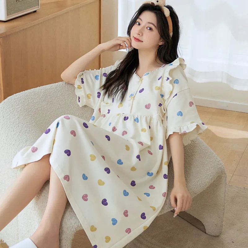 ROMANTIC·SPRING Nightgown Women's Image Color-1