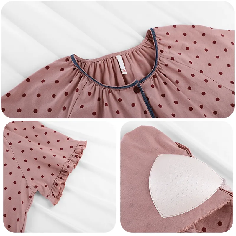ROMANTIC·SPRING Pajama Set Women's Lotus Color-3