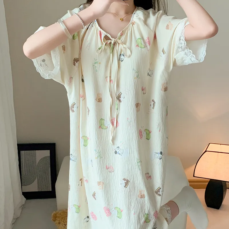 ROMANTIC·SPRING Nightgown Women's Image Color-2