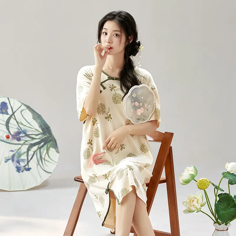 ROMANTIC·SPRING Nightgown Women's-5