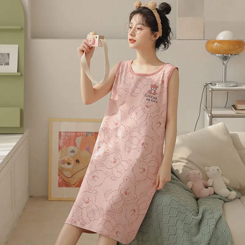 ROMANTIC·SPRING Nightgown Women's Image Color-4
