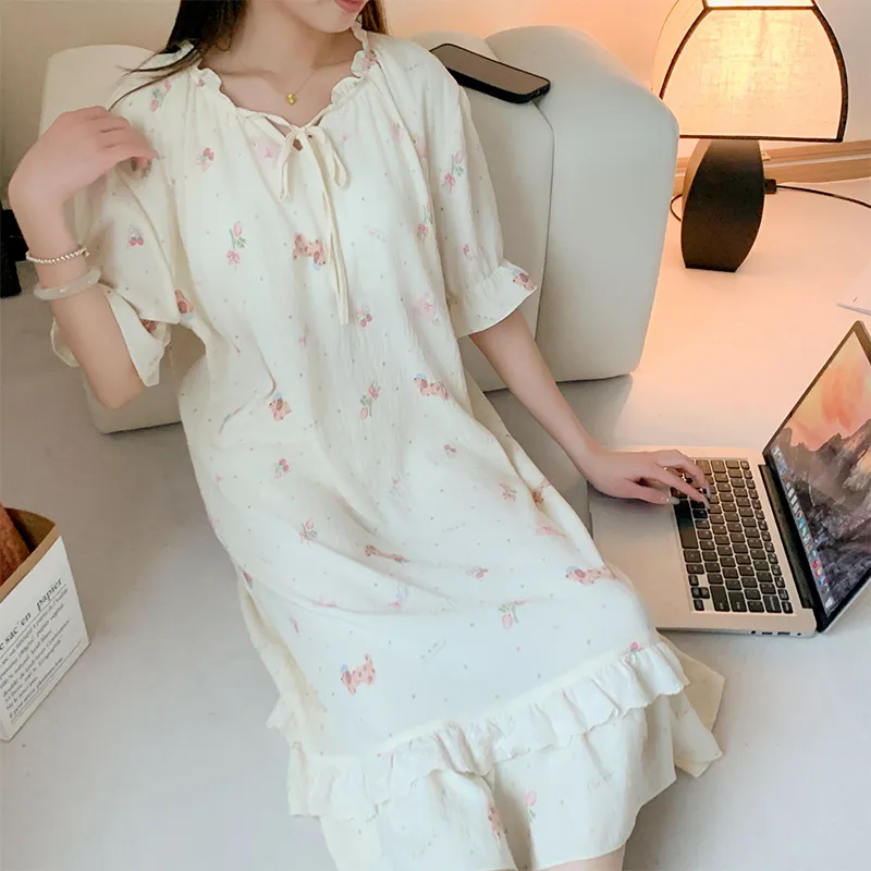 ROMANTIC·SPRING Nightgown Women's Image Color-5