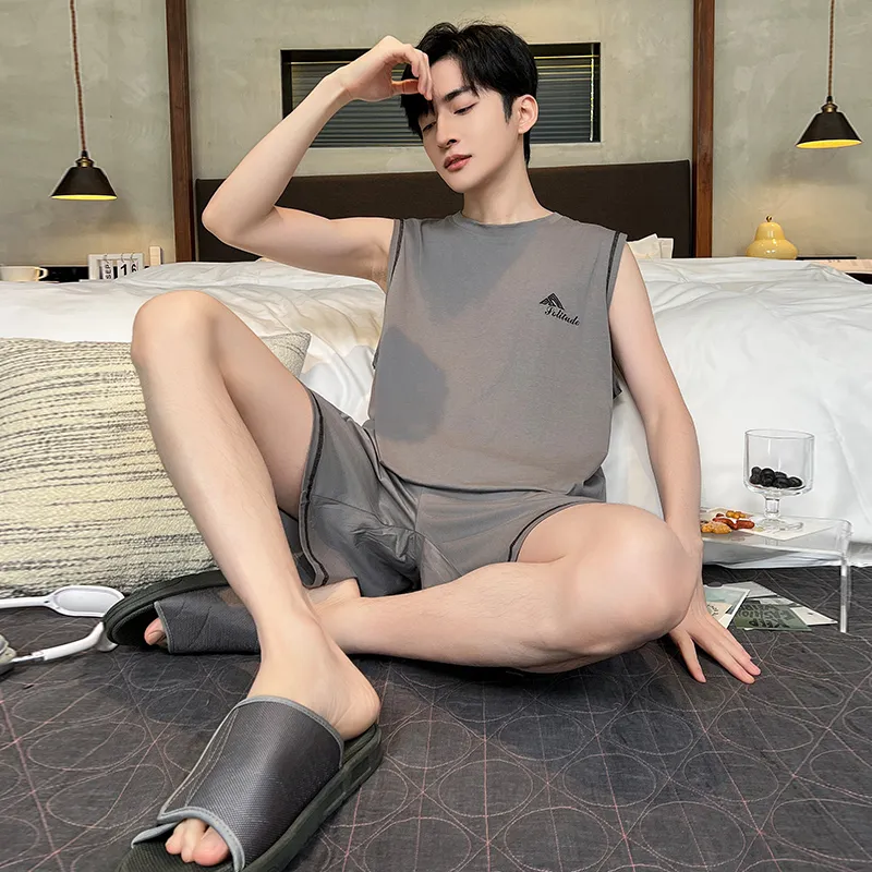 ROMANTIC·SPRING Pajama Set Men's Image Color-2