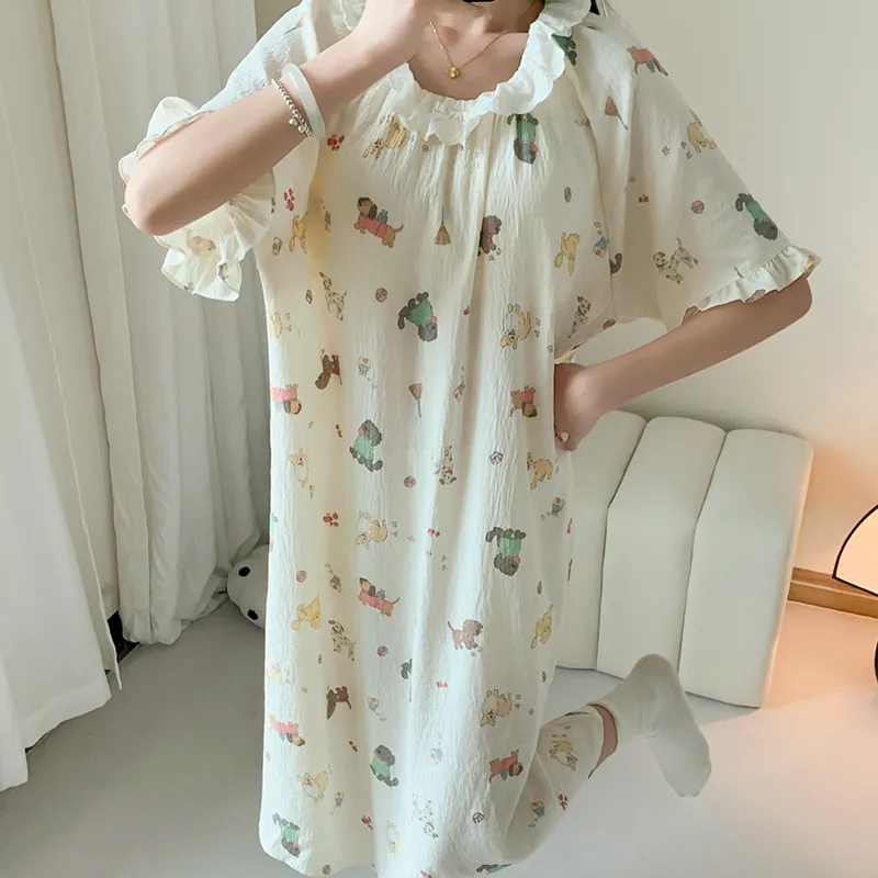 ROMANTIC·SPRING Nightgown Women's Image Color-2