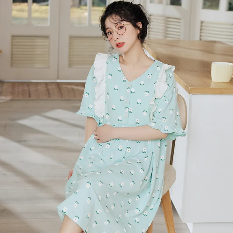 ROMANTIC·SPRING Nightgown Women's Image Color-7