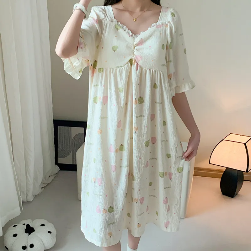 ROMANTIC·SPRING Nightgown Women's Image Color-3