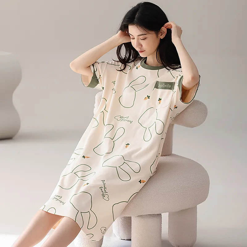 ROMANTIC·SPRING Nightgown Women's Image Color-3