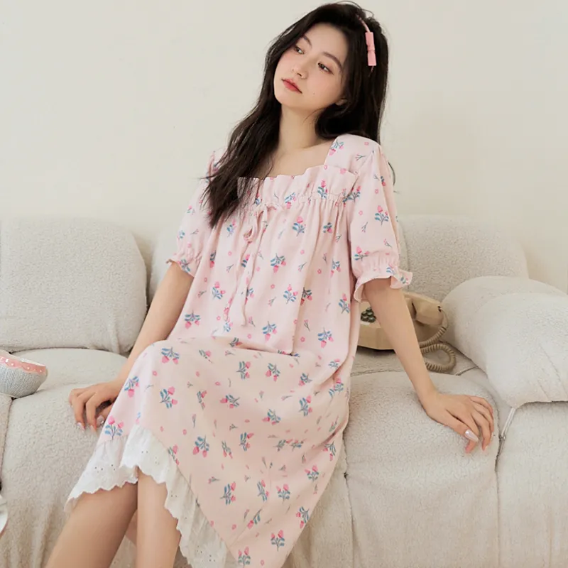 ROMANTIC·SPRING Nightgown Women's Image Color-1