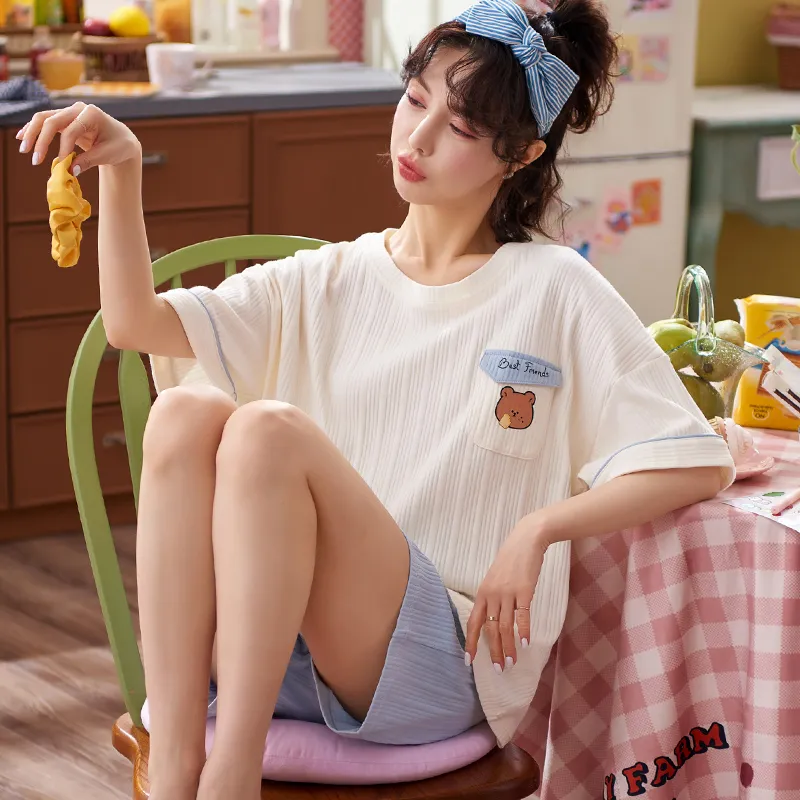 ROMANTIC·SPRING Pajama Set Women's Image Color-2