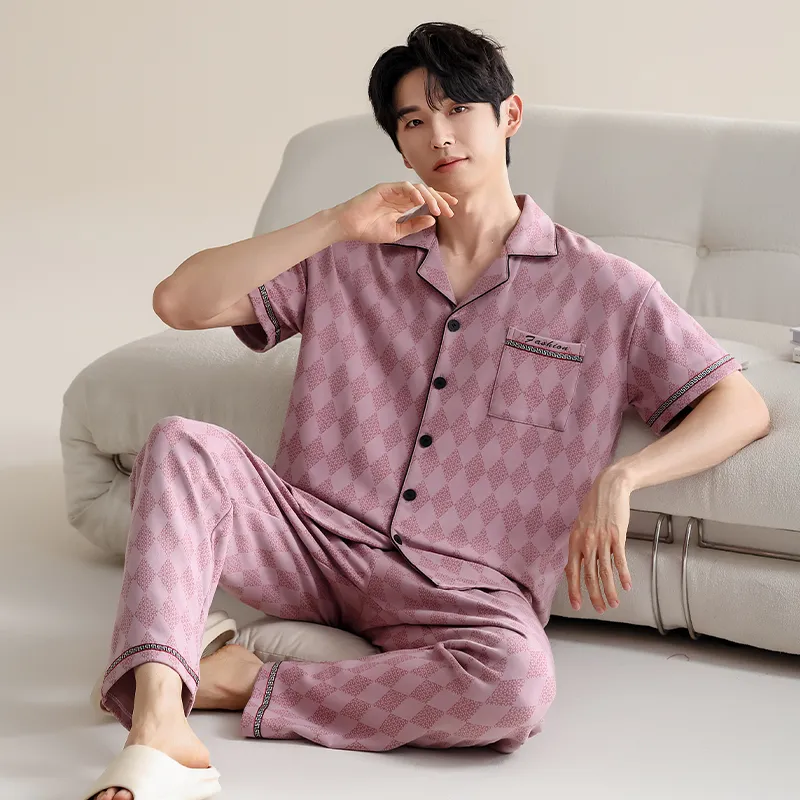 ROMANTIC·SPRING Pajama Set Men's Image Color-6