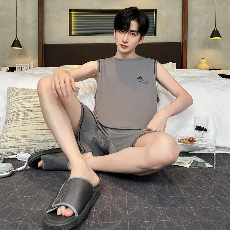 ROMANTIC·SPRING Pajama Set Men's Image Color-1
