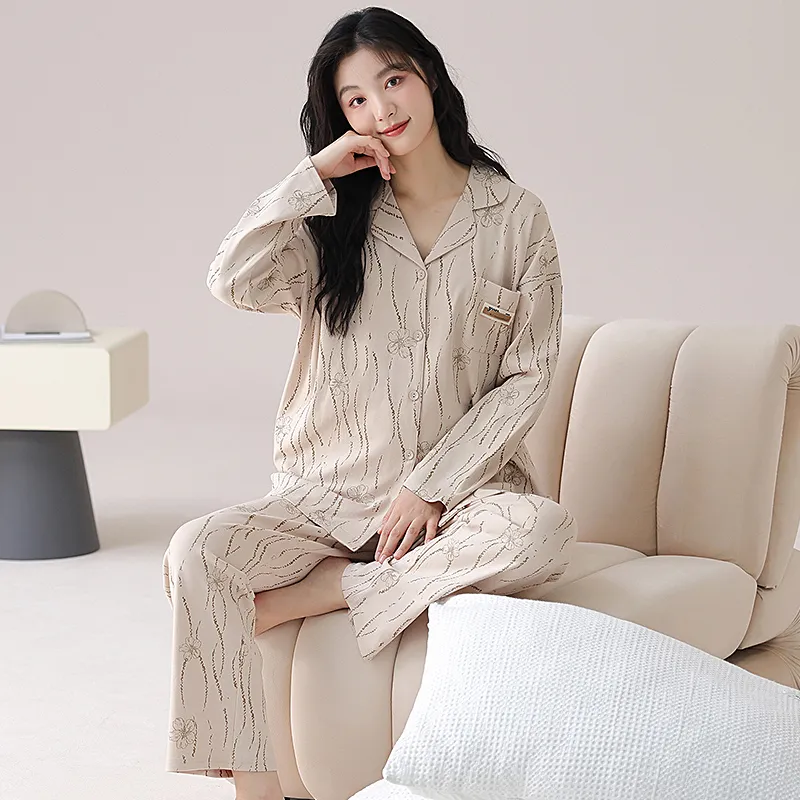 ROMANTIC·SPRING Pajama Set Women's Image Color-4