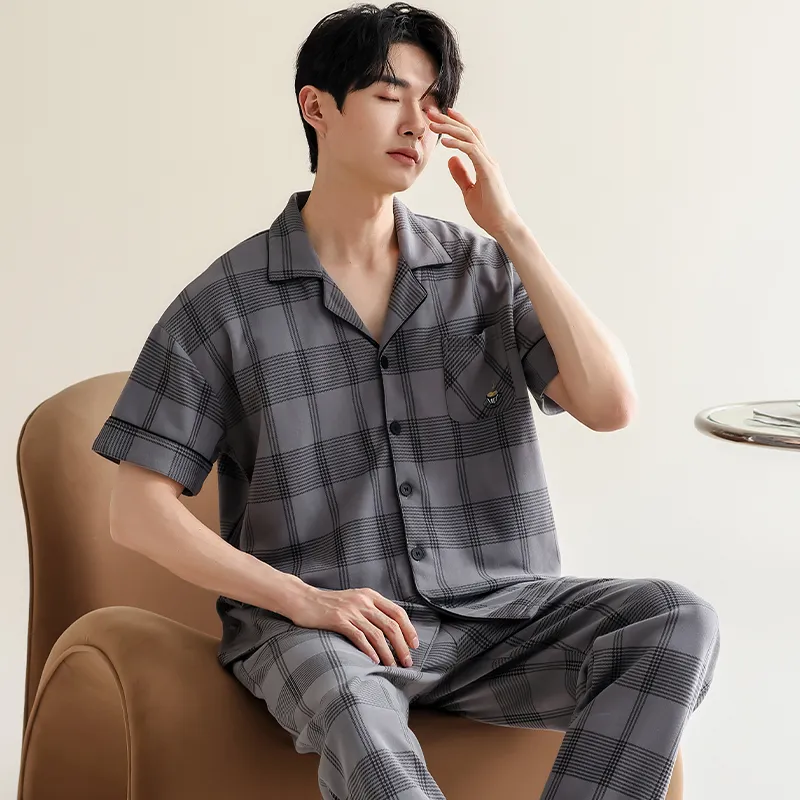 ROMANTIC·SPRING Pajama Set Men's Image Color-2