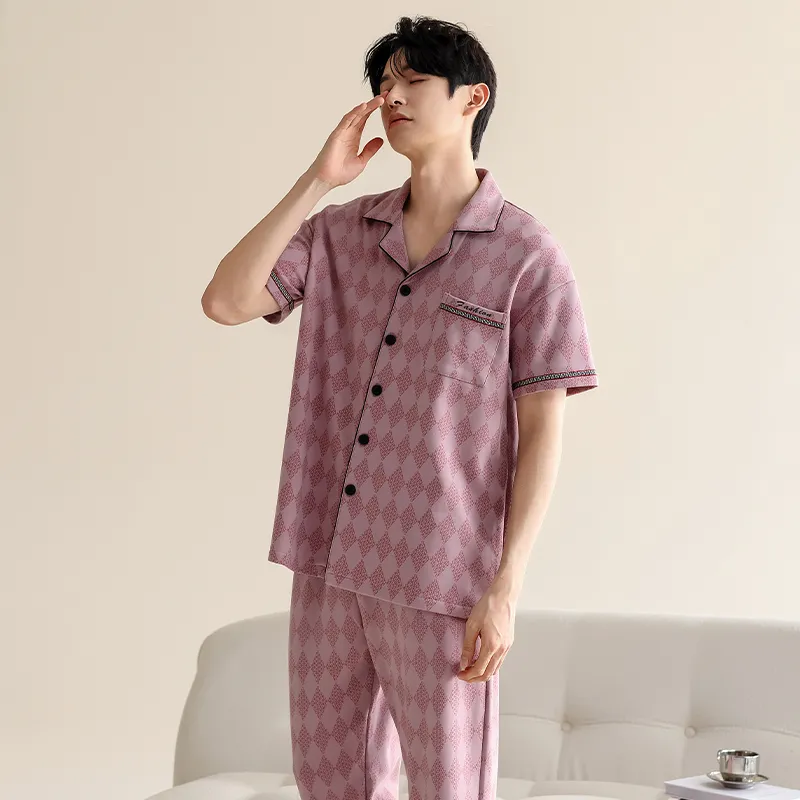ROMANTIC·SPRING Pajama Set Men's Image Color-2