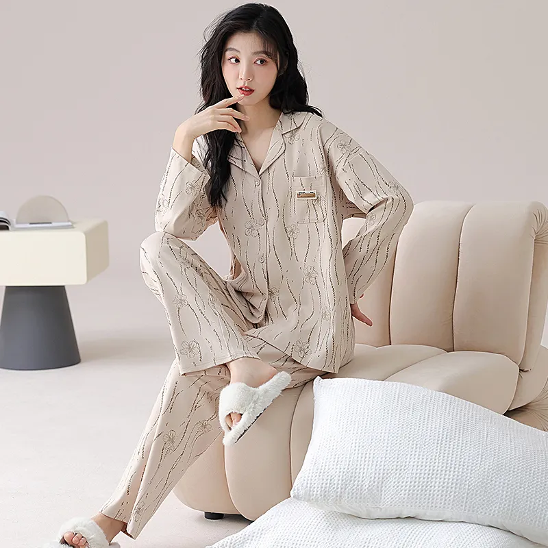 ROMANTIC·SPRING Pajama Set Women's Image Color-3