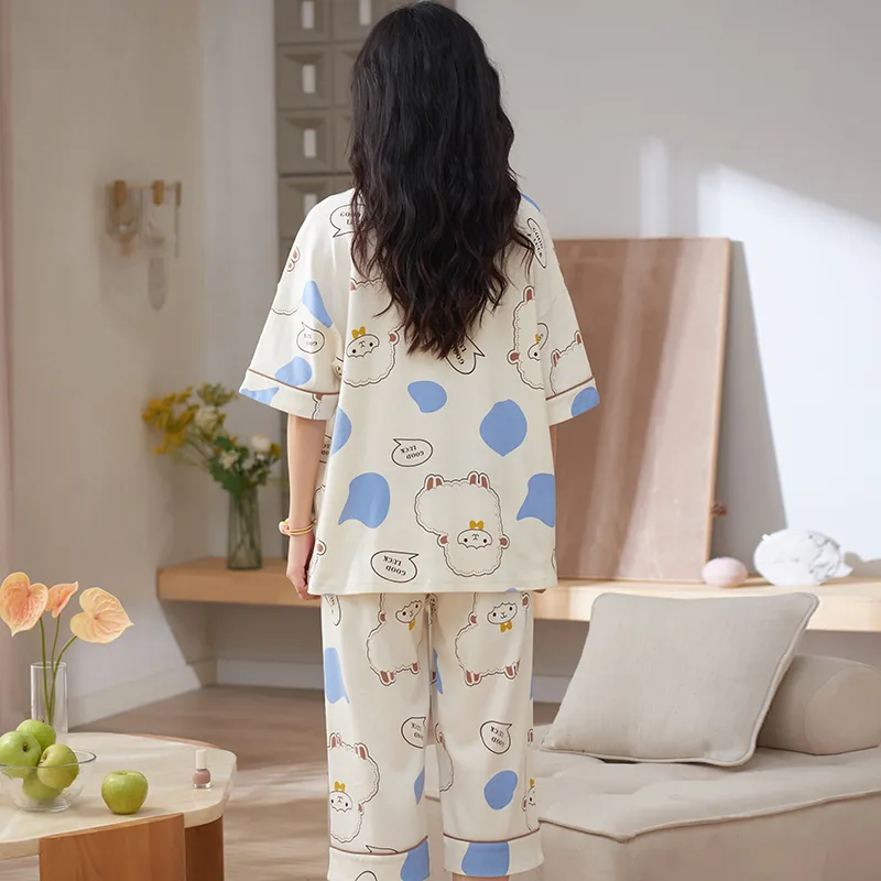 ROMANTIC·SPRING Pajama Set Women's Image Color-7