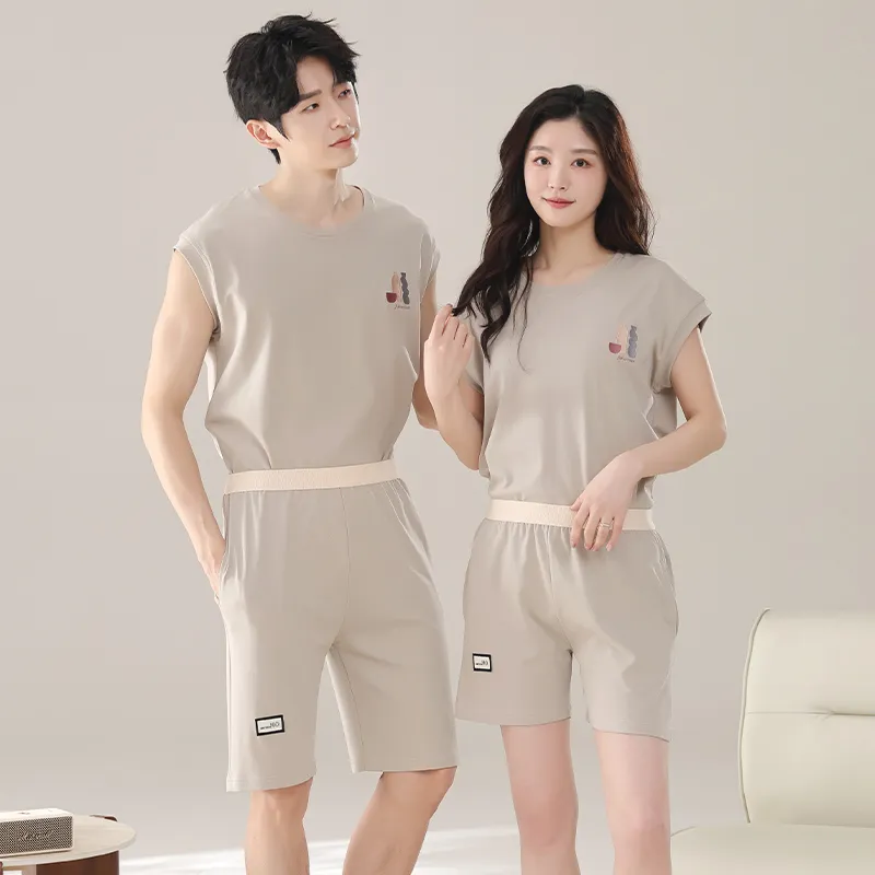 ROMANTIC·SPRING Pajama Set Unisex Image Color-3